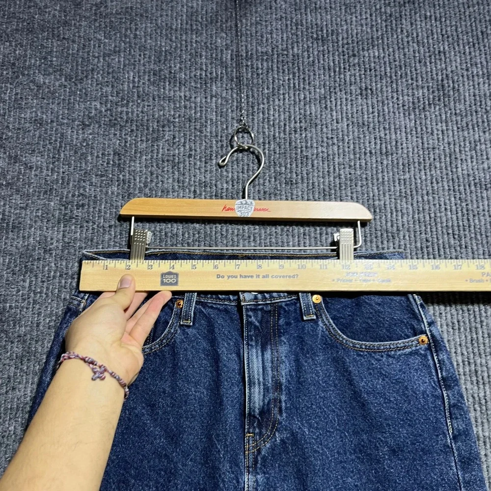 Levis Denim Mini Skirt Womens 29 Blue Indigo A-Line Casual 79752-0007